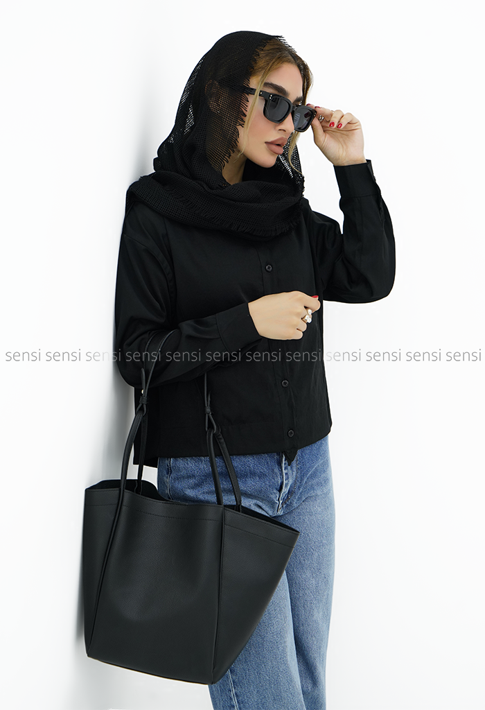 شومیز زنانه پری سیلک جیب بزرگ کد1005794